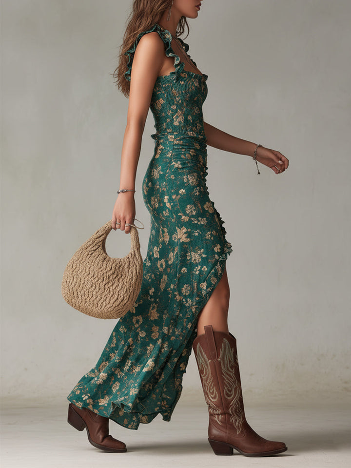 Charmaine | Retro Bohemian Long Dress