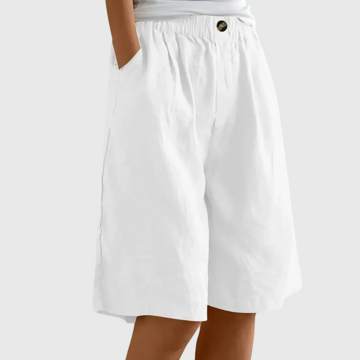 Alicia | Loose-Fit Elastic Waist Shorts
