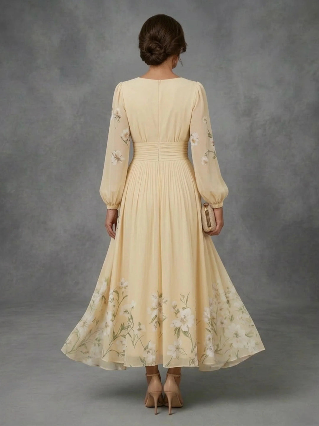 Mathilda - Floral Chiffon Dress