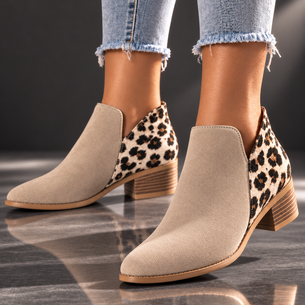Camila Reese Leopard Boots