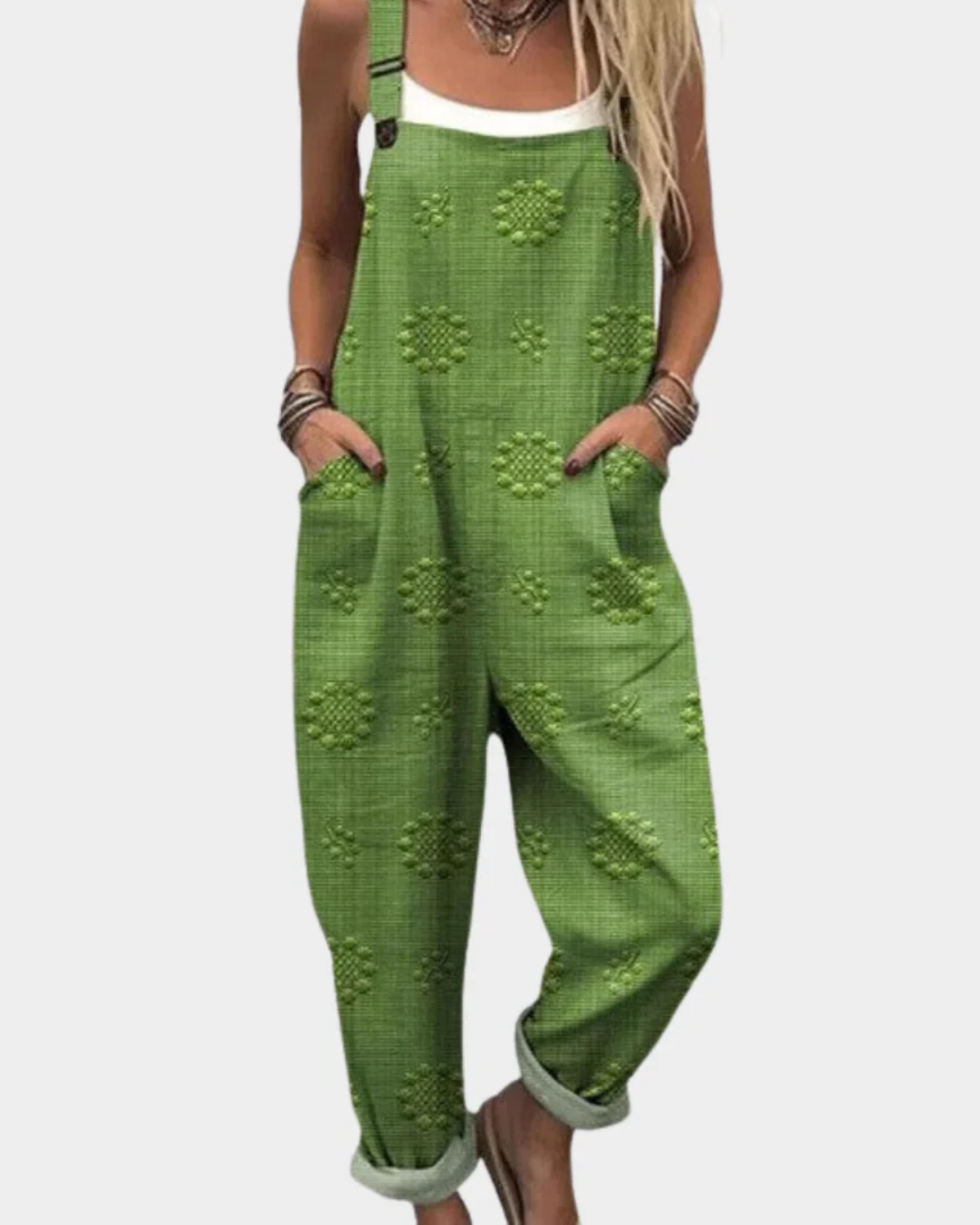 JACKIE - Comfortable Printed Overall/Jumpsuit
