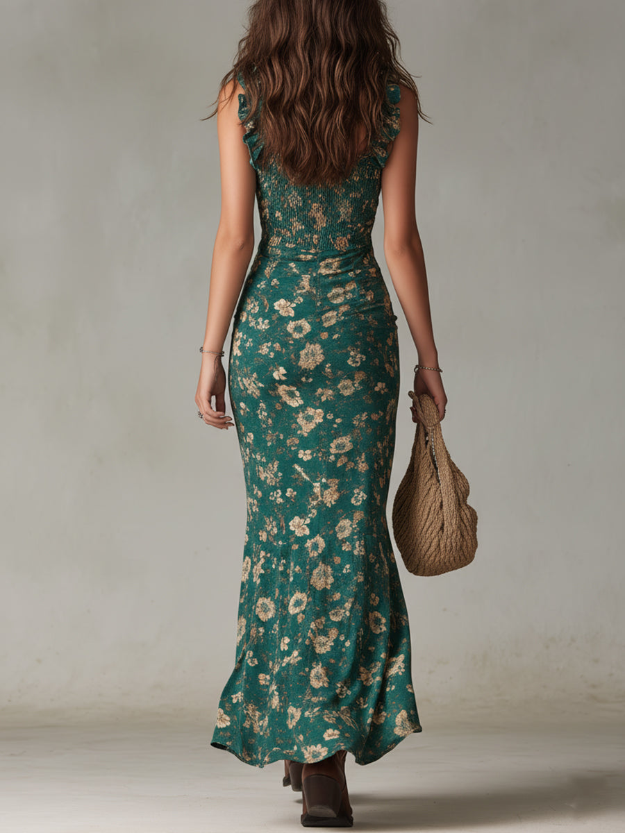 Charmaine | Retro Bohemian Long Dress