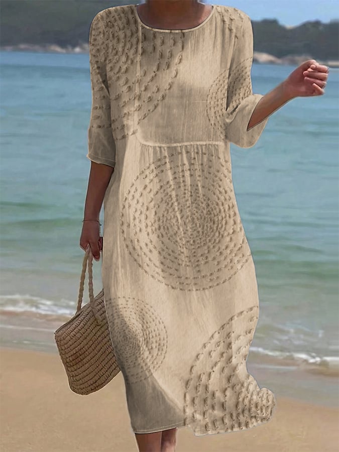 Women's Casual Embroidered Dress