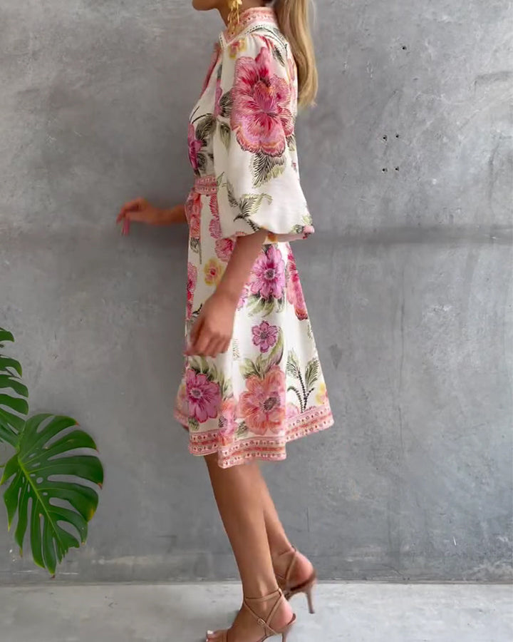 Olivia | A-LINE DRESS WITH NOTCHED COLLAR
