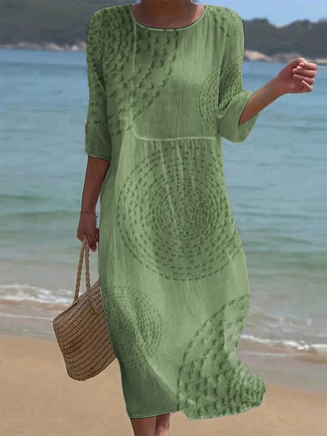 Embroidered Women's Casual Dress
