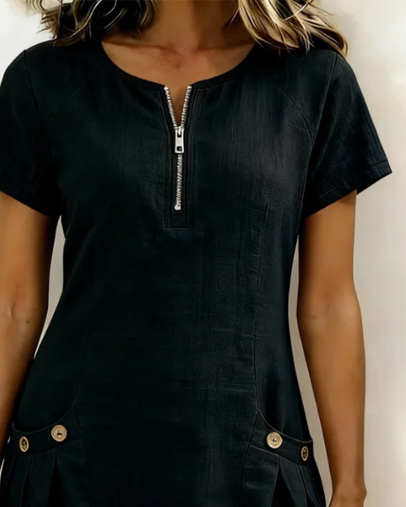 Lina | Everyday Linen-Feel Dress