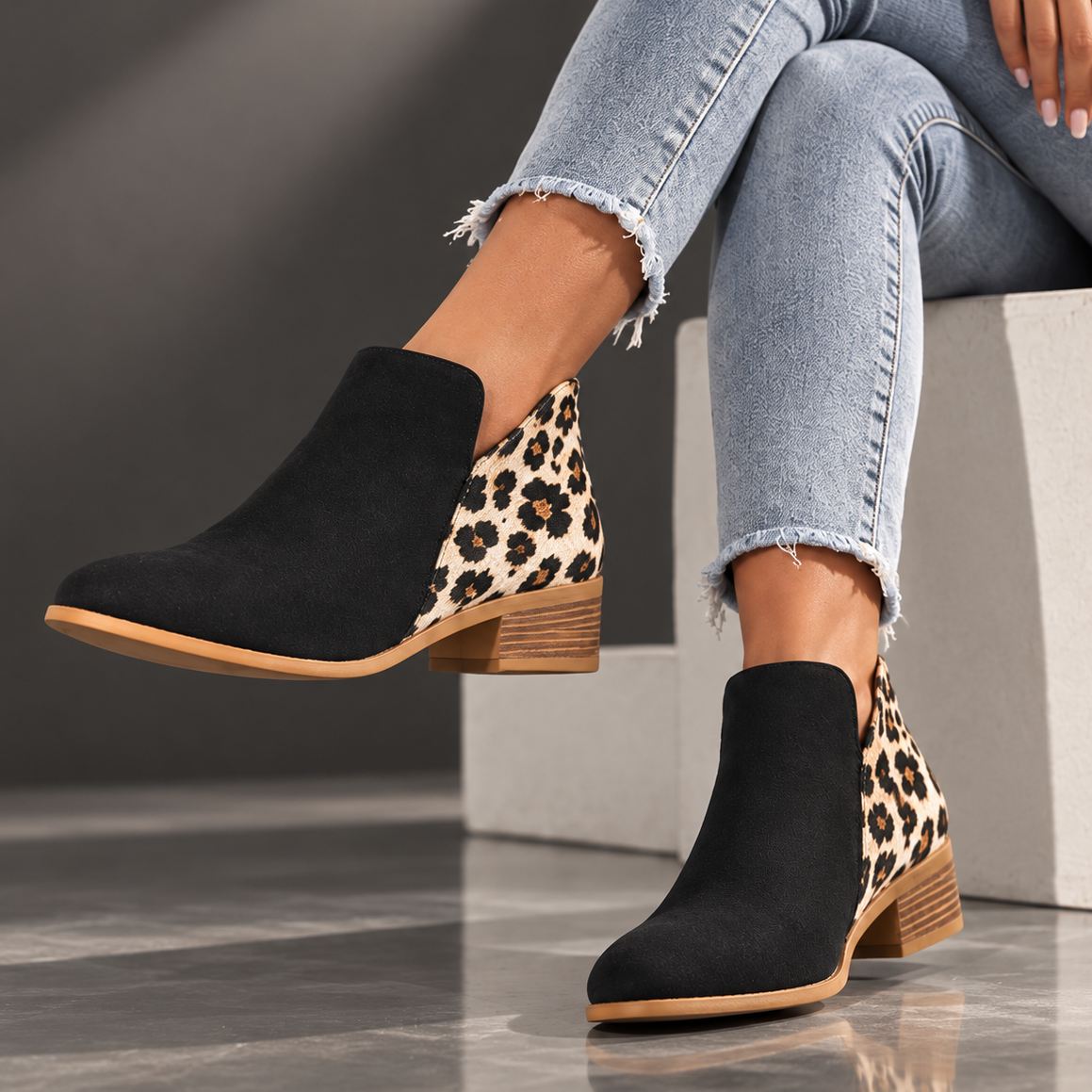 Camila Reese Leopard Boots