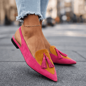 Pink and mustard