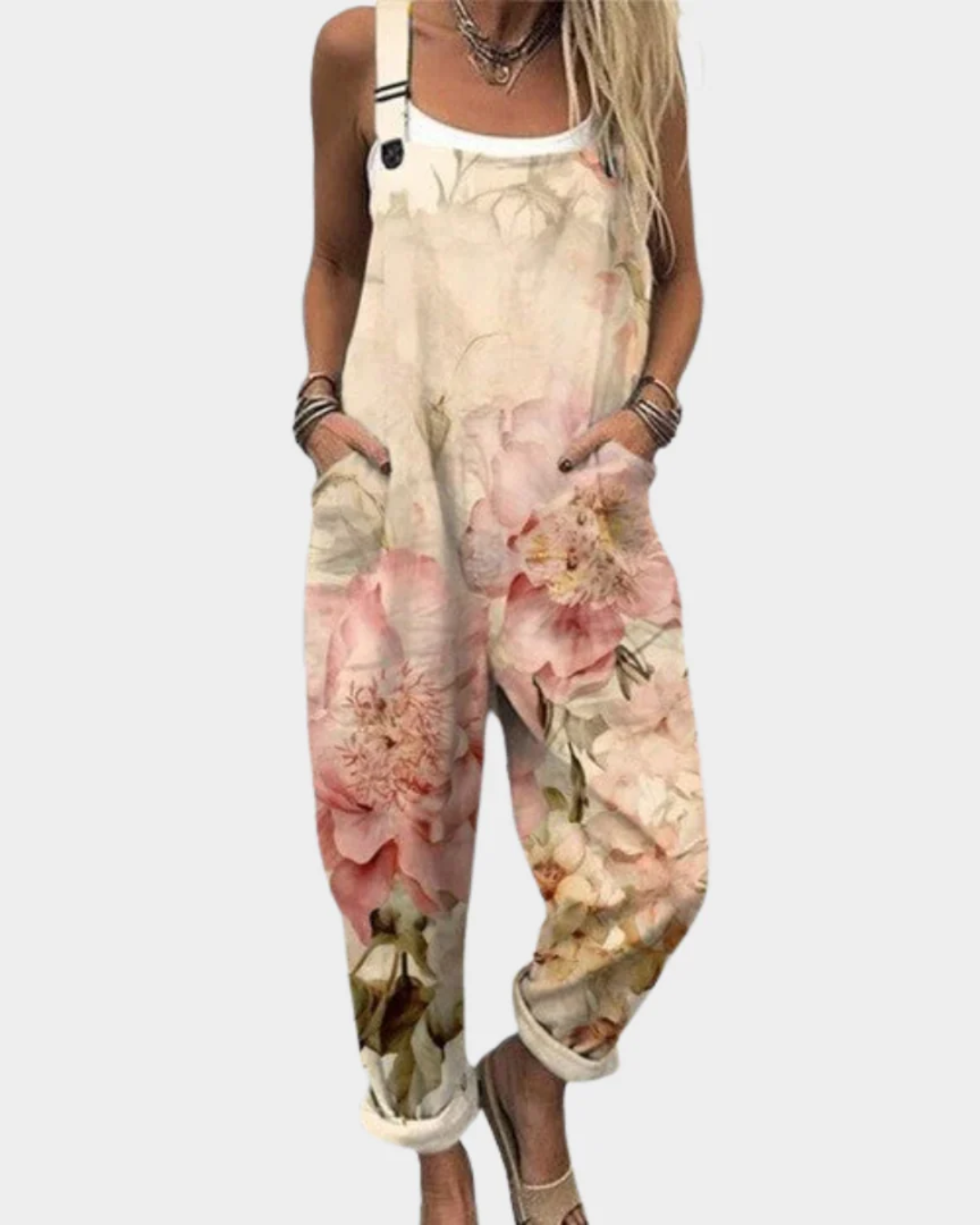 JACKIE - Comfortable Printed Overall/Jumpsuit