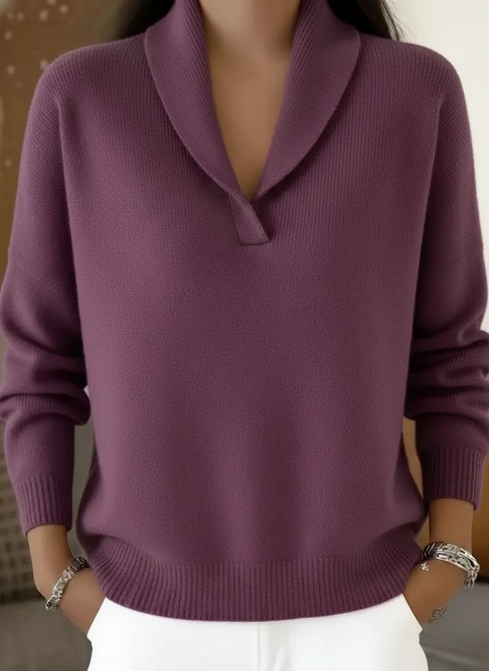 Elise V-Neck Jumper