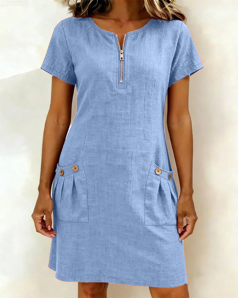 Lina | Everyday Linen-Feel Dress