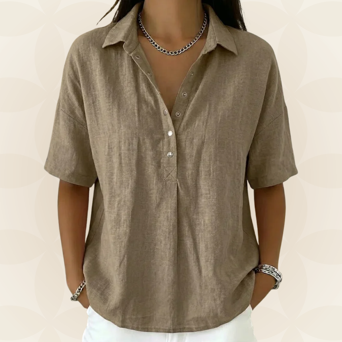 Sonja | Collared Button Blouse