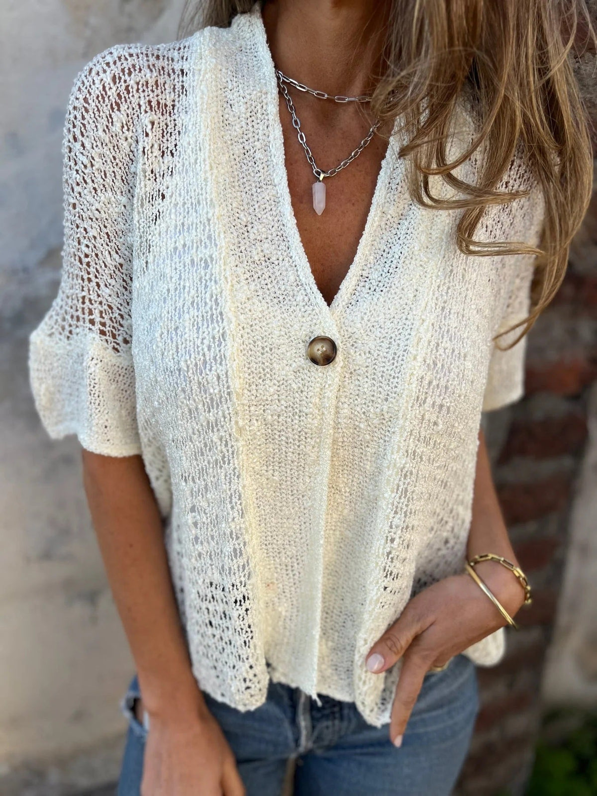 Carol | Open Knit Gilet