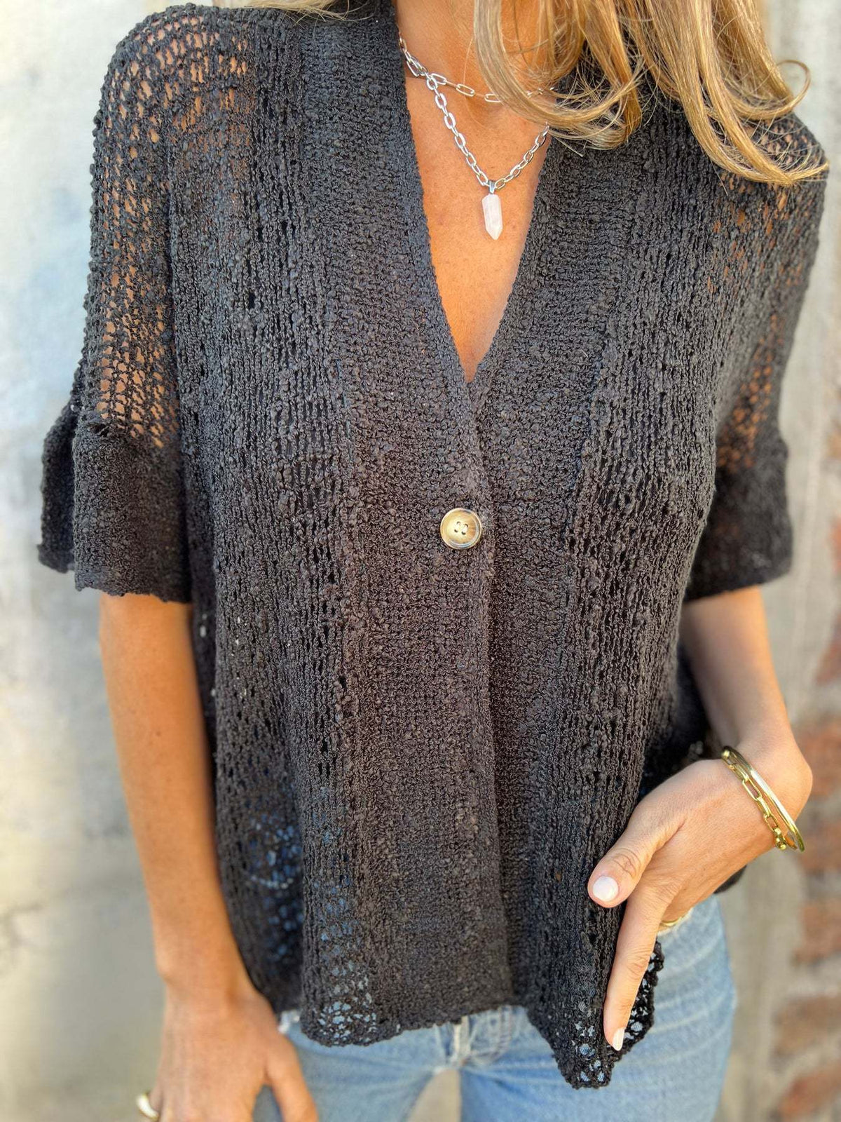 Carol | Open Knit Gilet