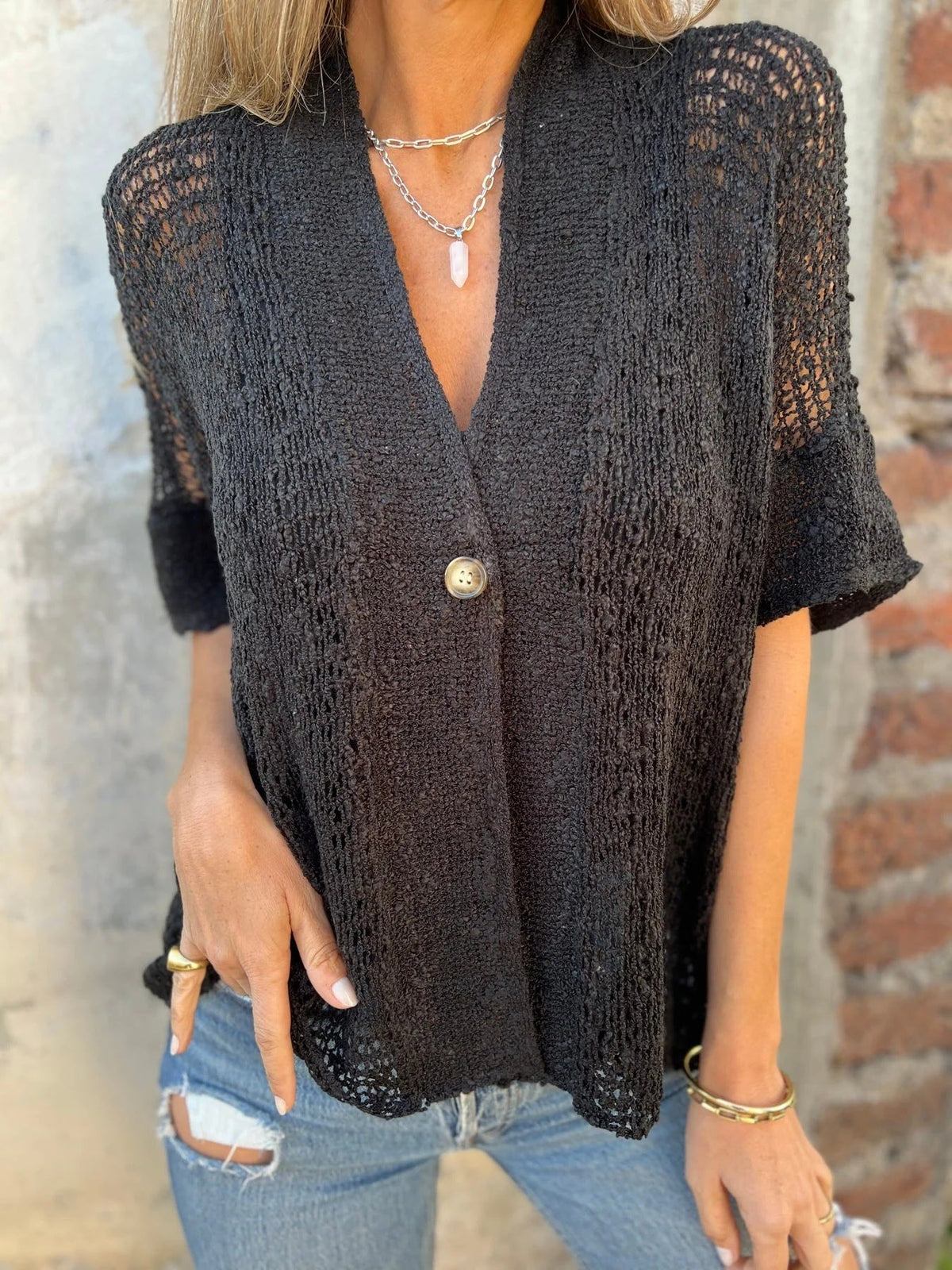 Carol | Open Knit Gilet