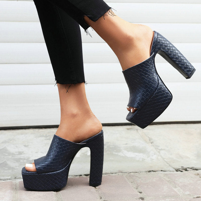 Bianca | Leather Platform Sandals