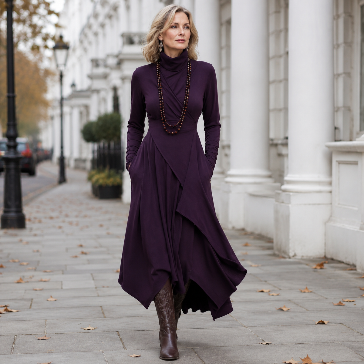 Genevieve | Turtleneck Maxi Dress