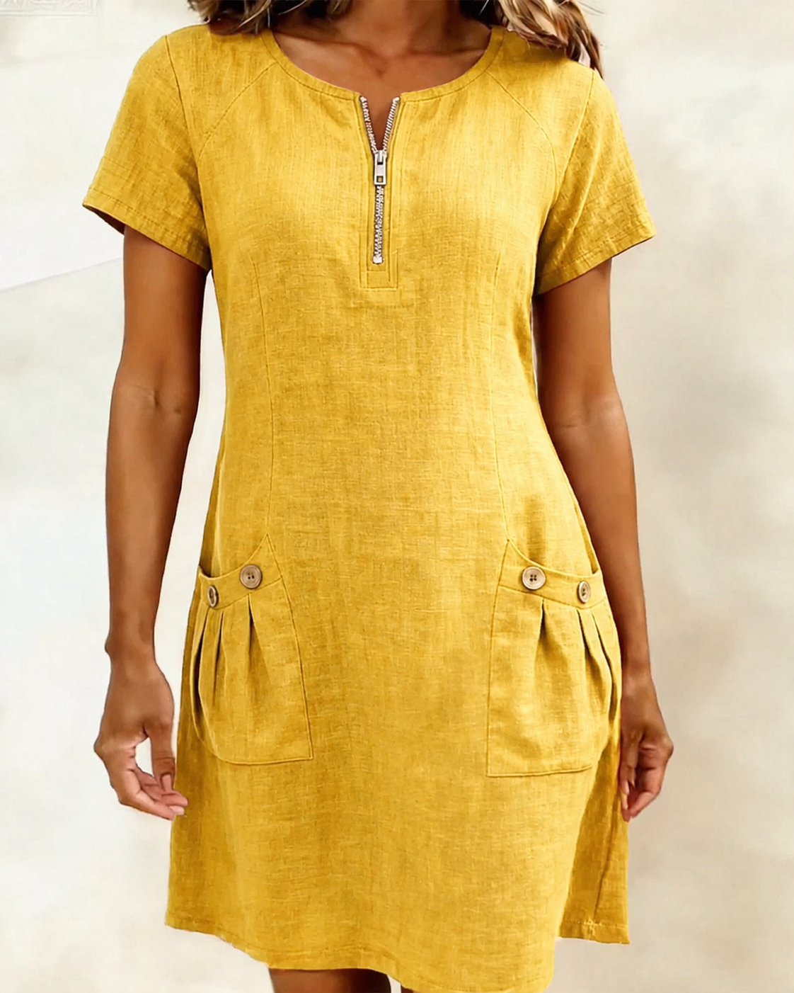 Lina | Everyday Linen-Feel Dress