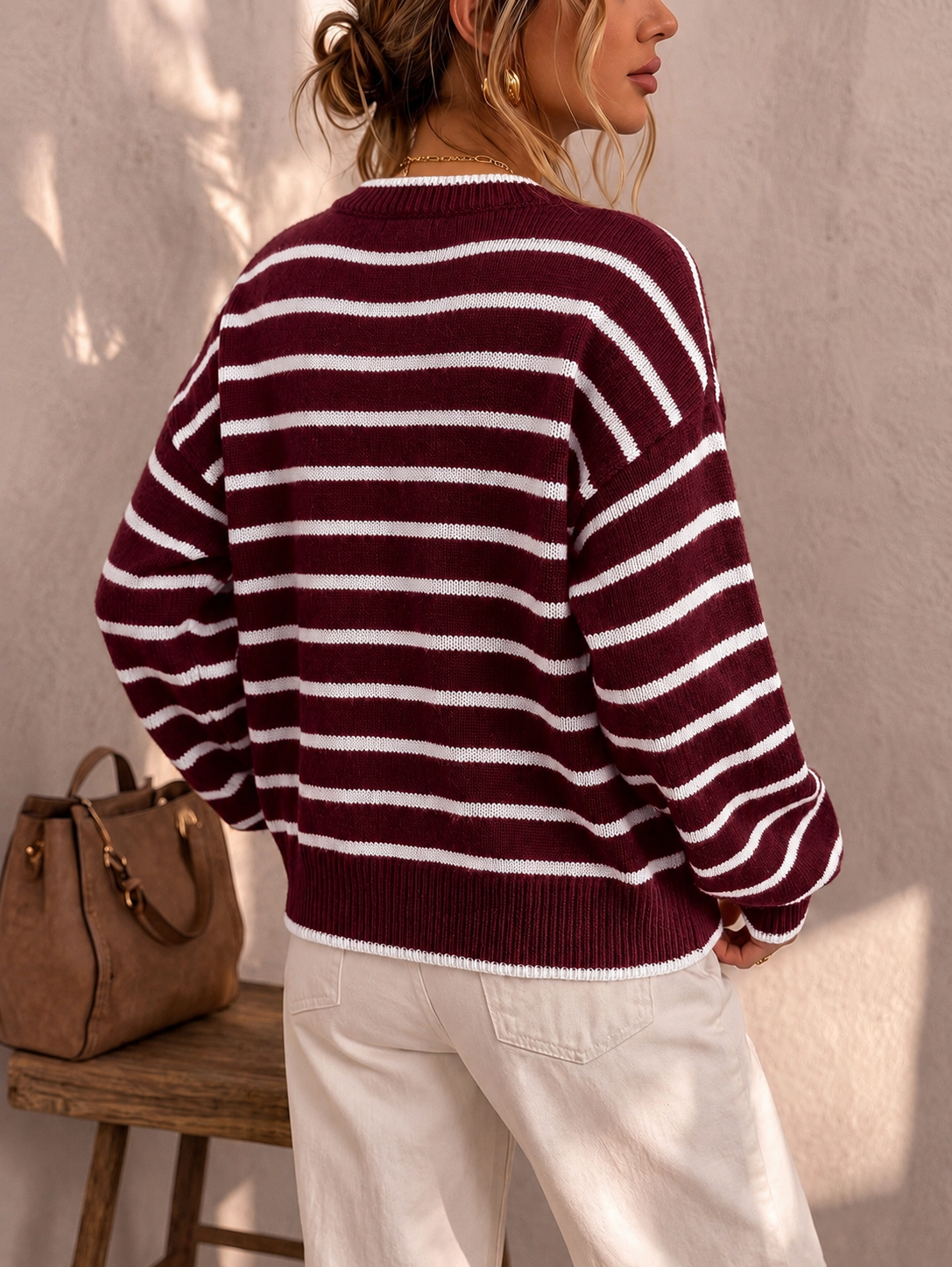 Chelsea | Striped Knit Cardigan