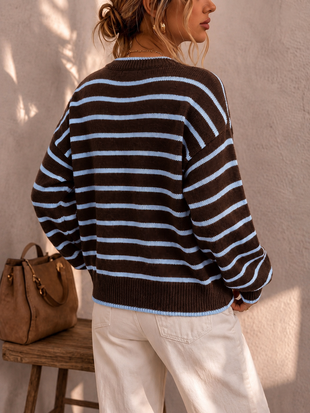 Chelsea | Striped Knit Cardigan