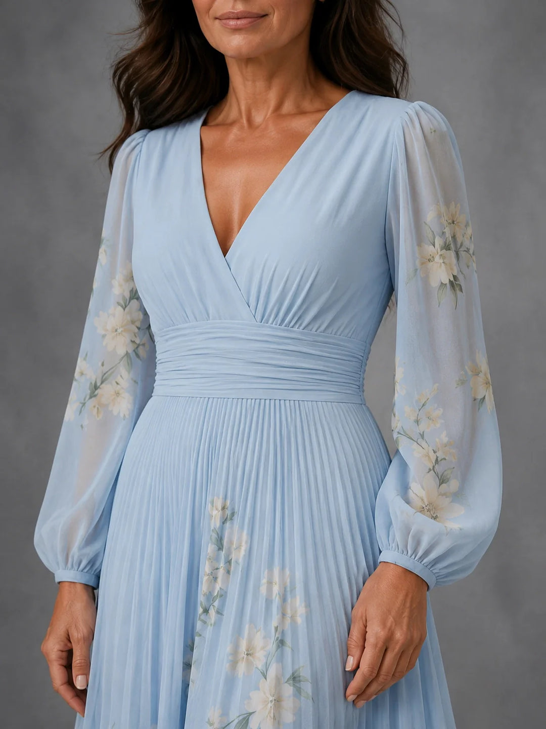 Mathilda - Floral Chiffon Dress