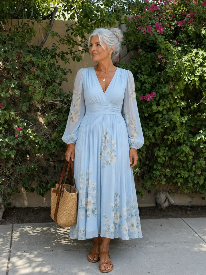 Mathilda - Floral Chiffon Dress