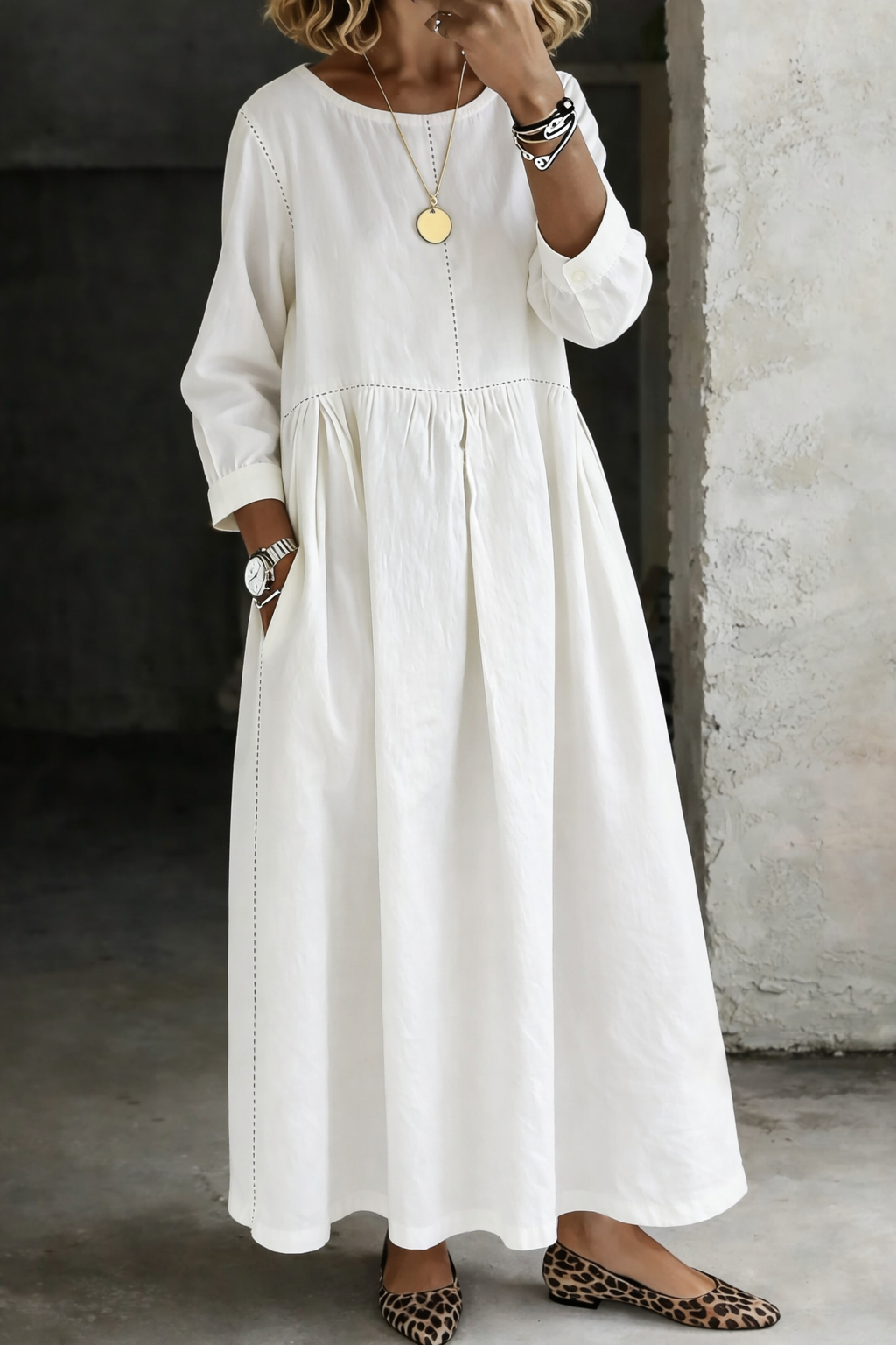 Zephyrelle Denim Maxi Dress