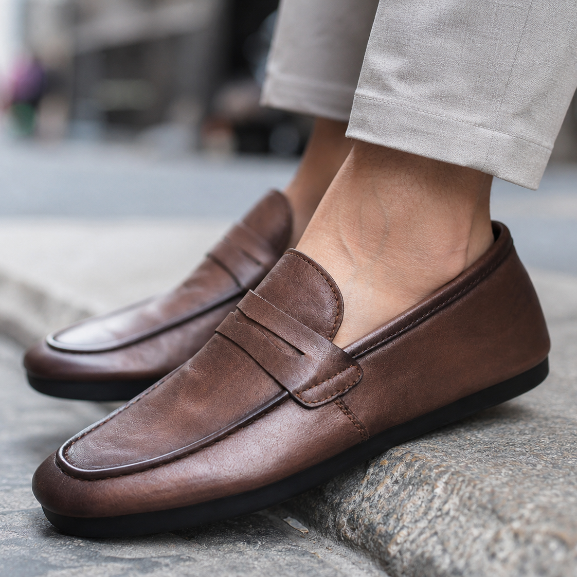 Slavano Leather Loafers