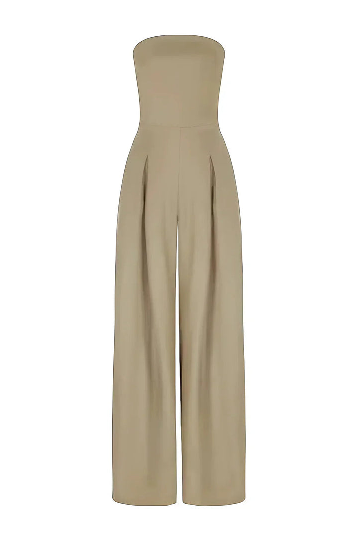 Elise | Strapless Wide-Leg Jumpsuit