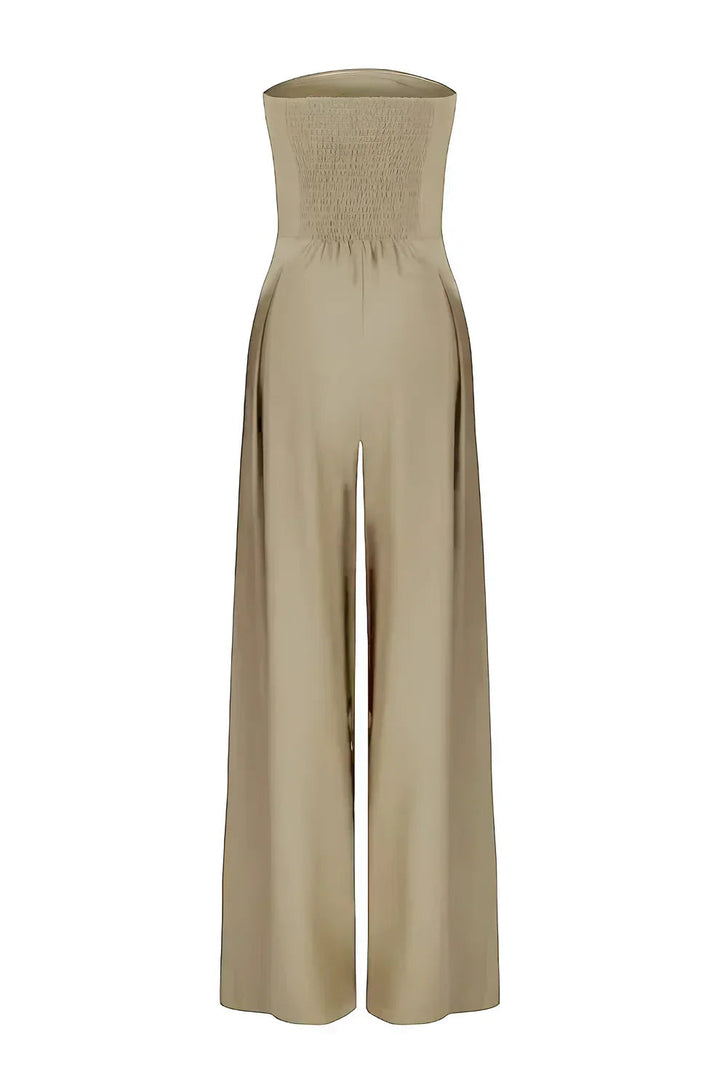 Elise | Strapless Wide-Leg Jumpsuit