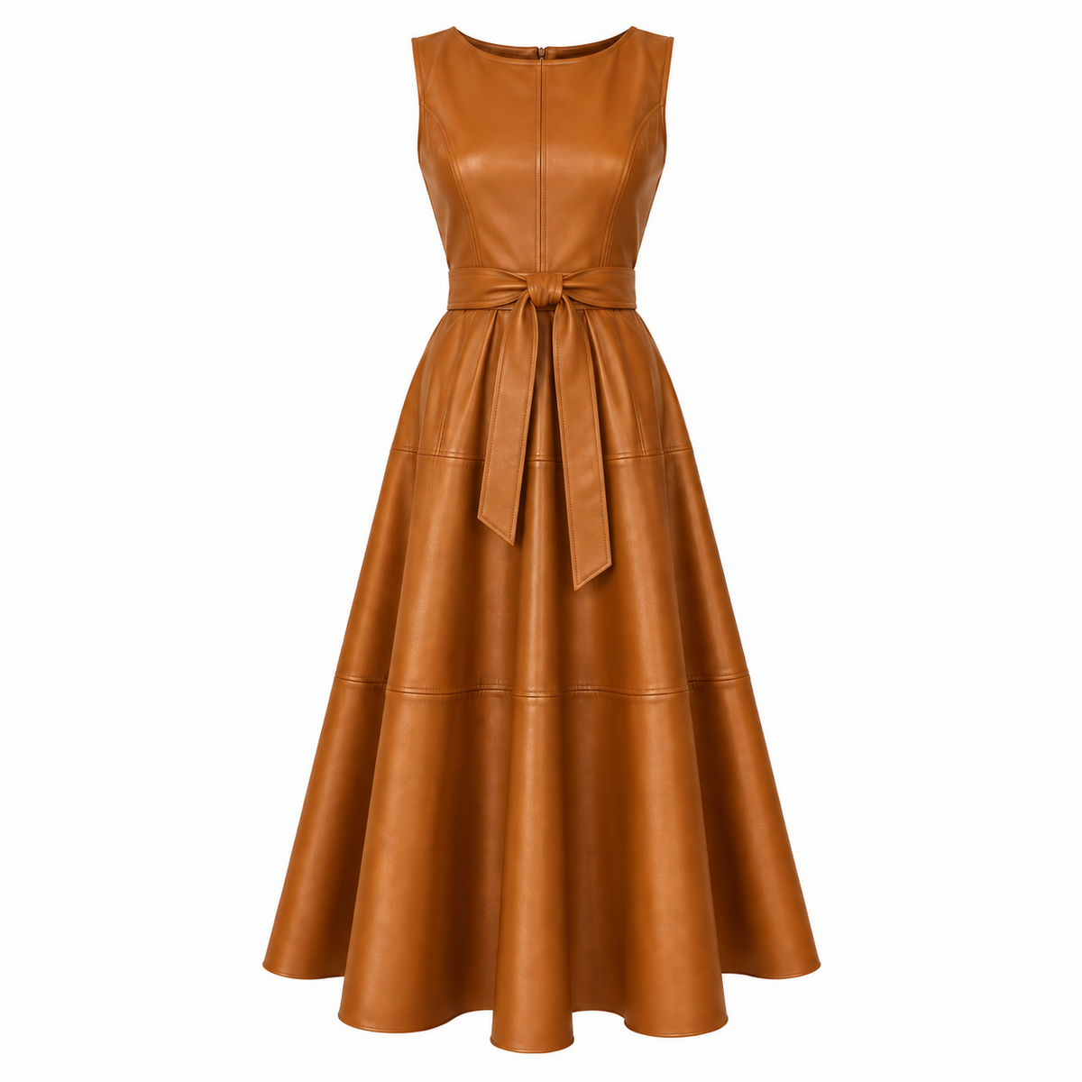 Delphine Belted Midi Dress