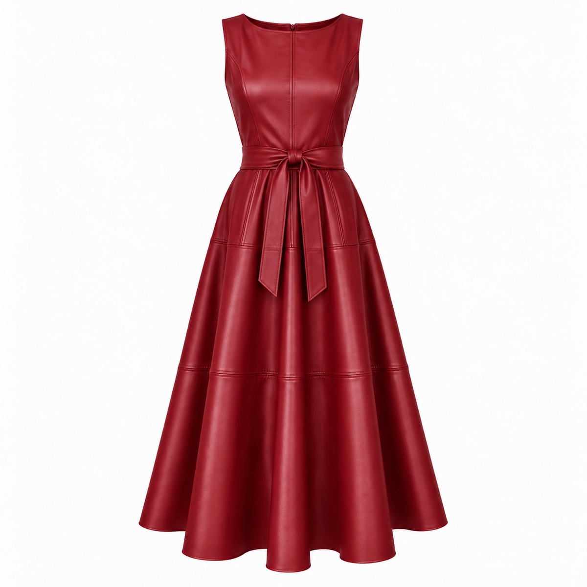 Delphine Belted Midi Dress