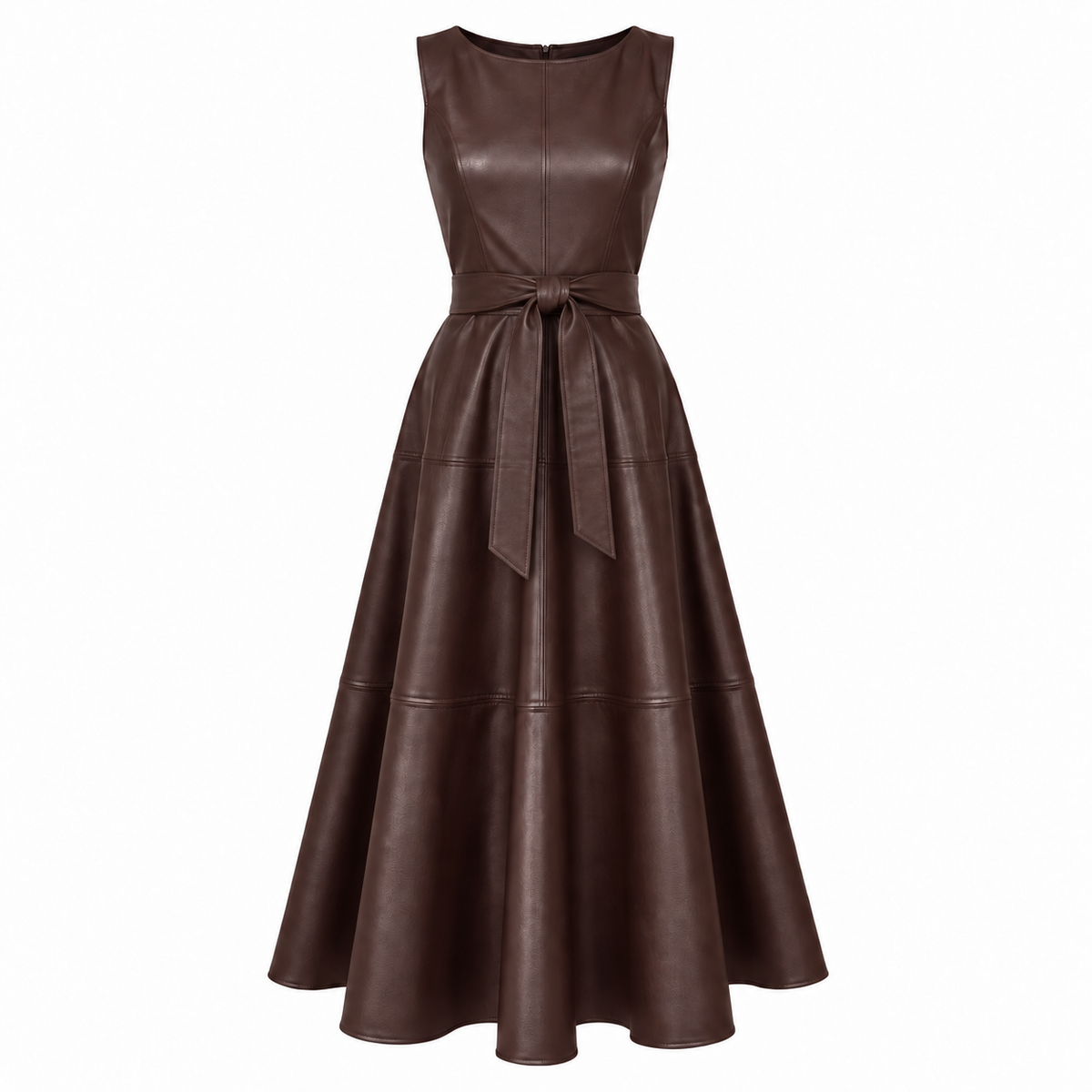 Delphine Belted Midi Dress