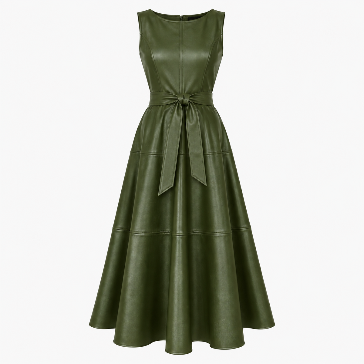 Delphine Belted Midi Dress