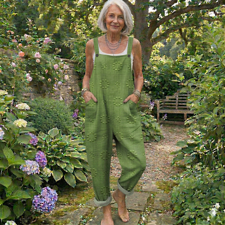 Comfortable Printed Overalls