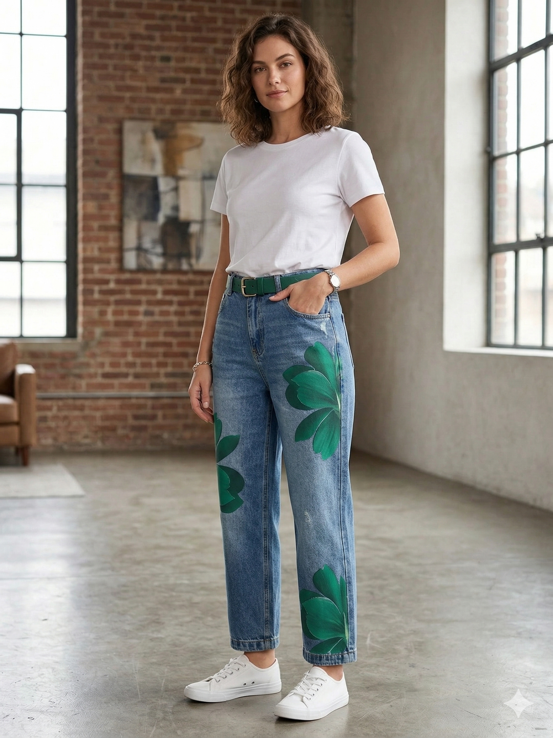 Sophia - Elegant Floral Trousers