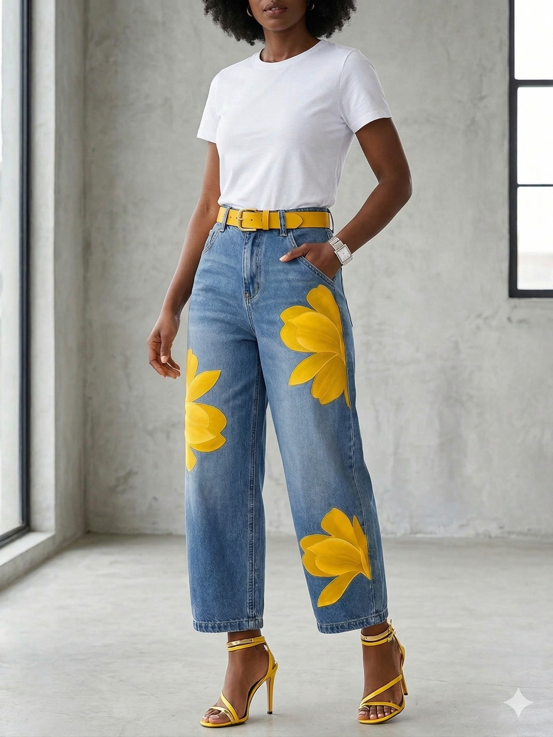 Sophia - Elegant Floral Trousers