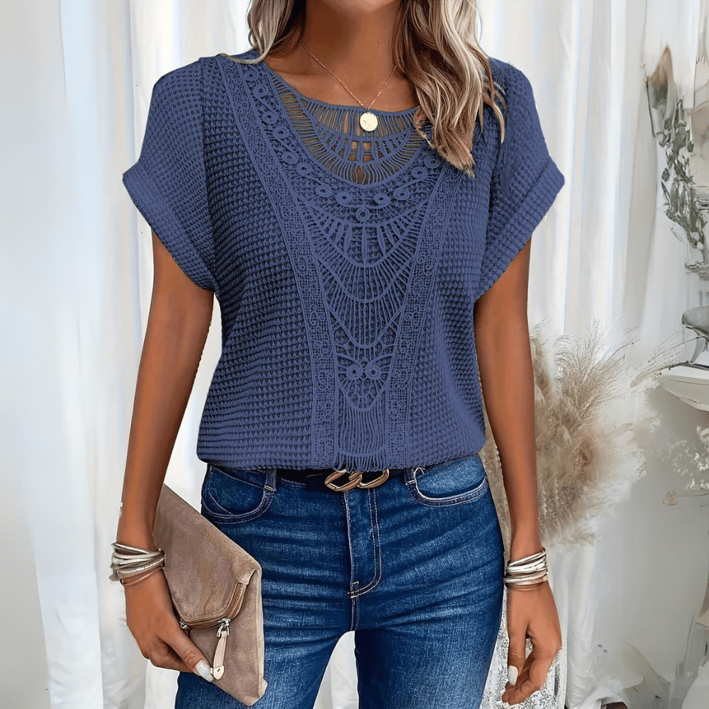 LUCIE - Vintage Lace Detail Top