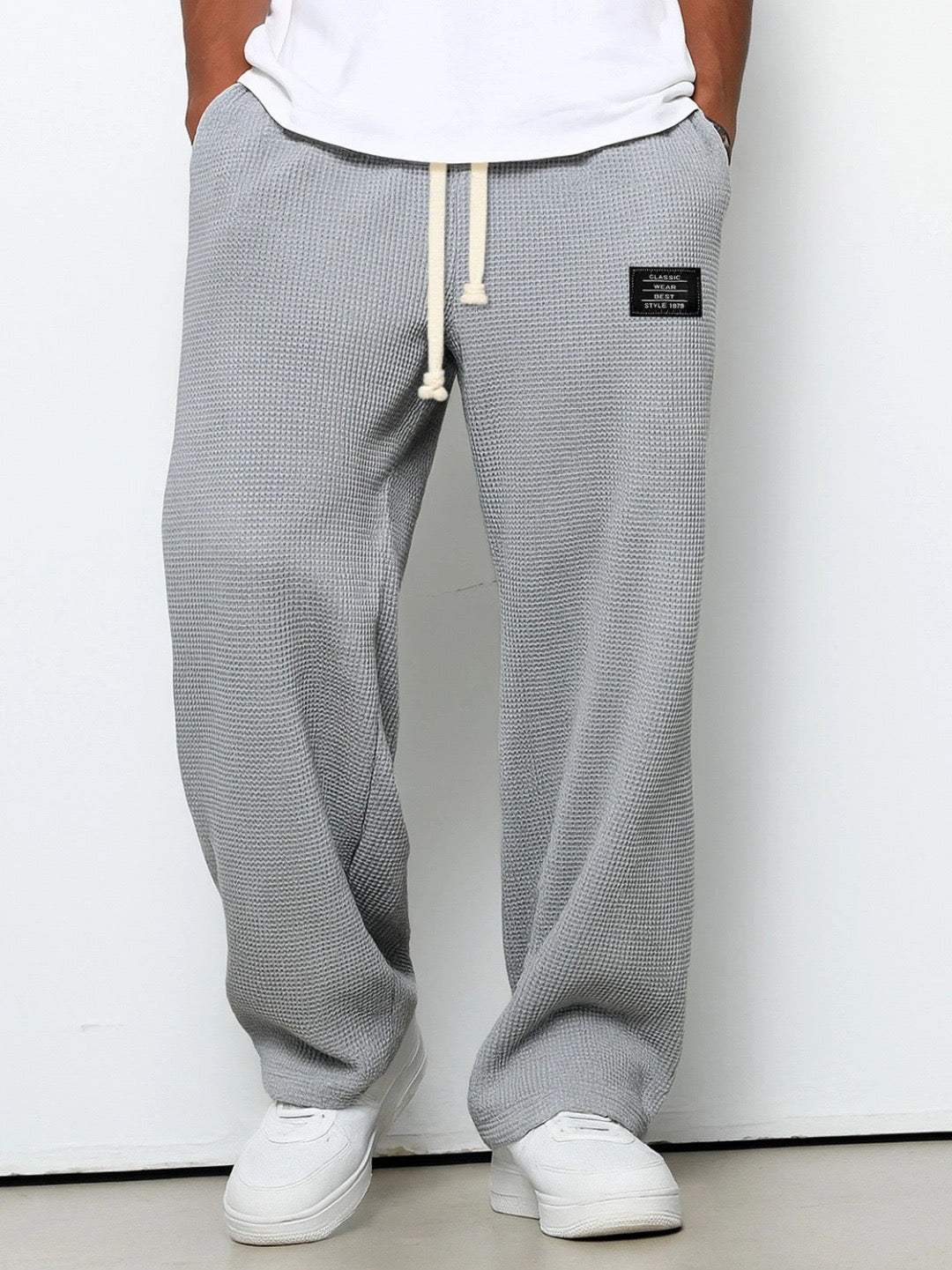 Lorenzo | Wide Trousers with Honeycomb Pattern