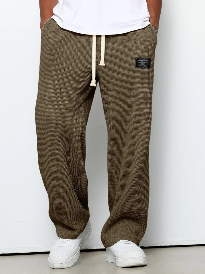 Lorenzo | Wide Trousers with Honeycomb Pattern