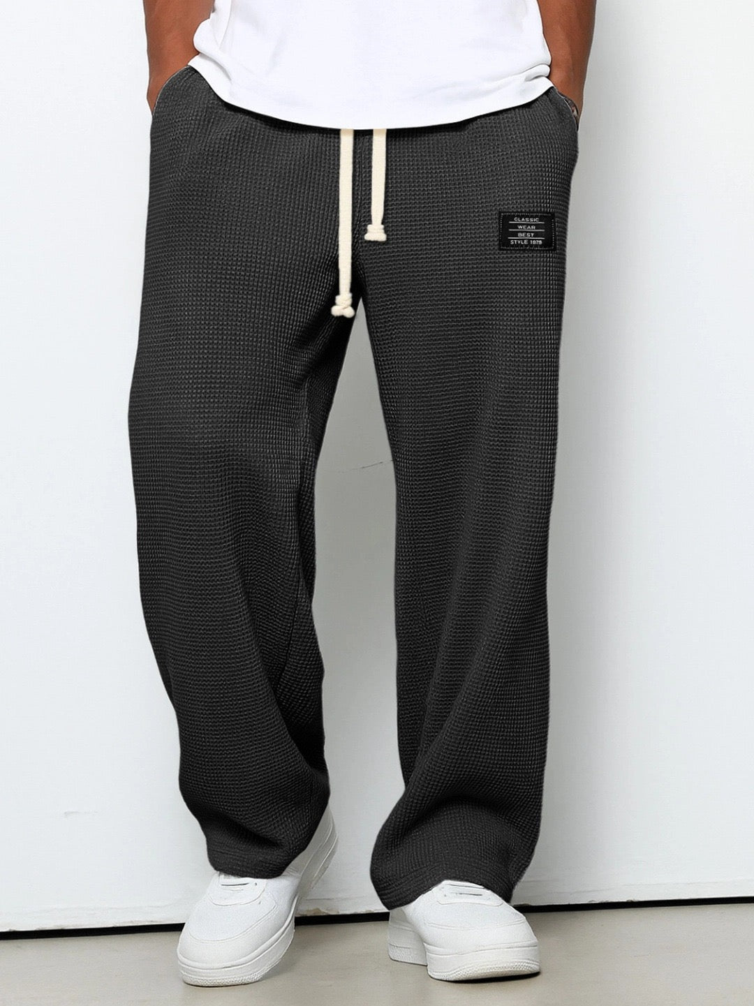 Lorenzo | Wide Trousers with Honeycomb Pattern