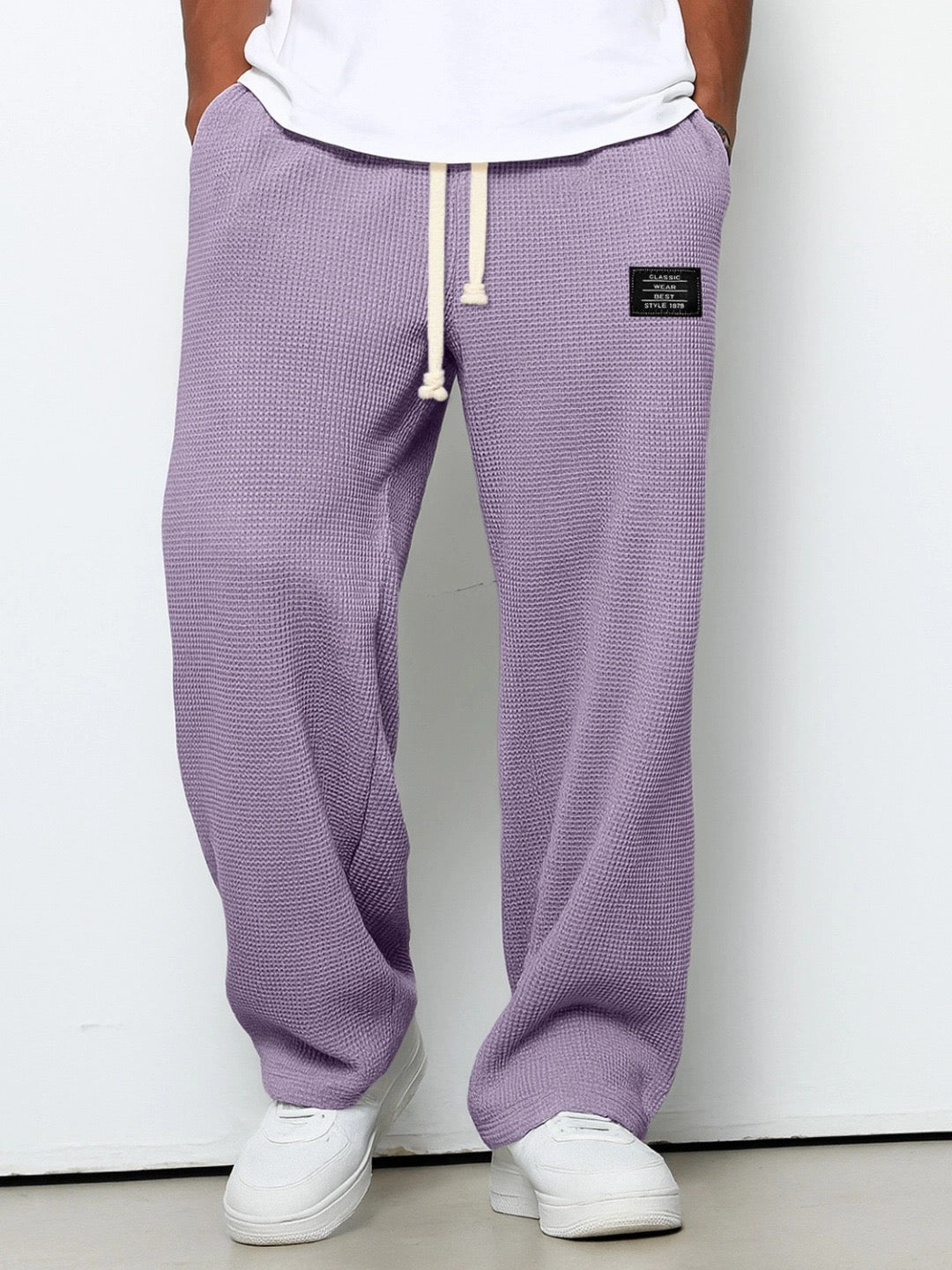 Lorenzo | Wide Trousers with Honeycomb Pattern