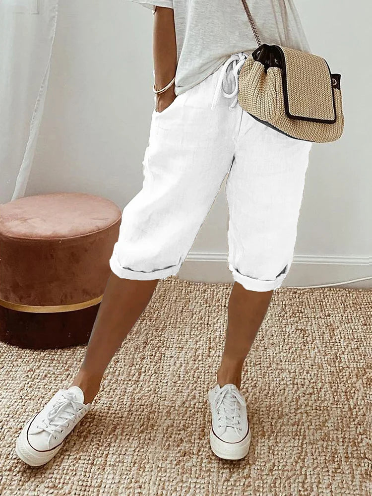 Laluna® | Cotton Linen Women's Shorts