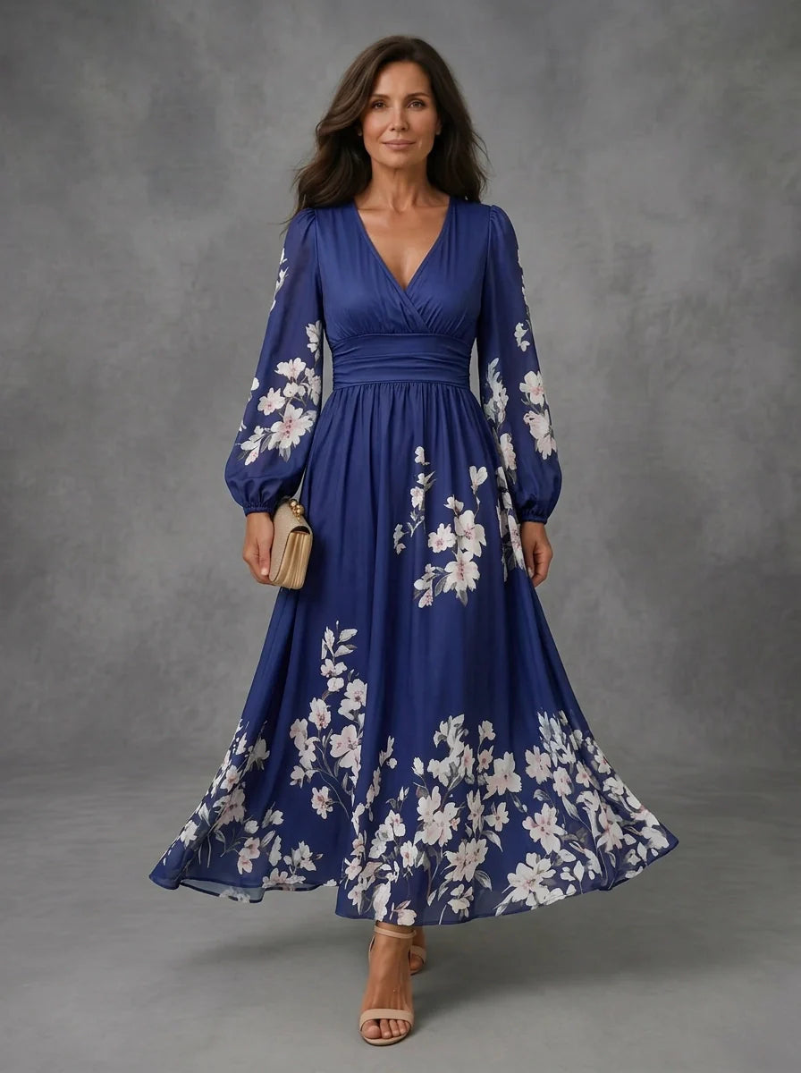 Mathilda - Floral Chiffon Dress