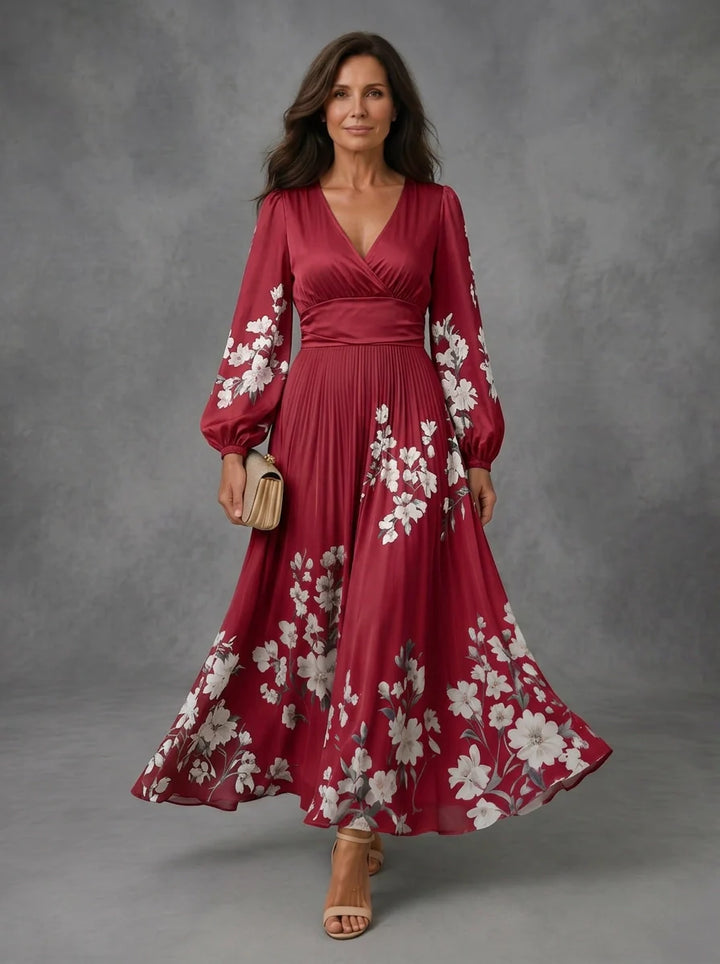 Mathilda - Floral Chiffon Dress