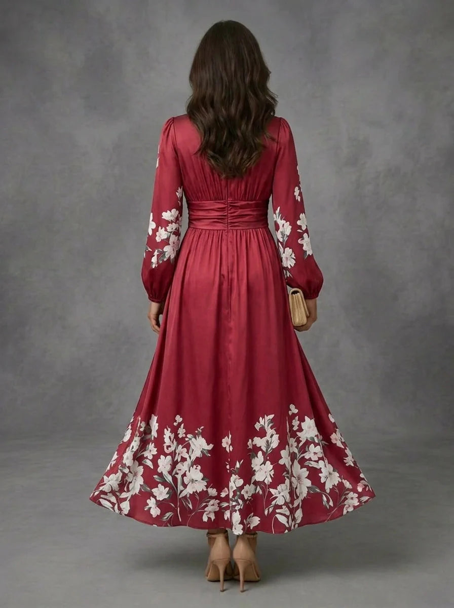 Mathilda - Floral Chiffon Dress