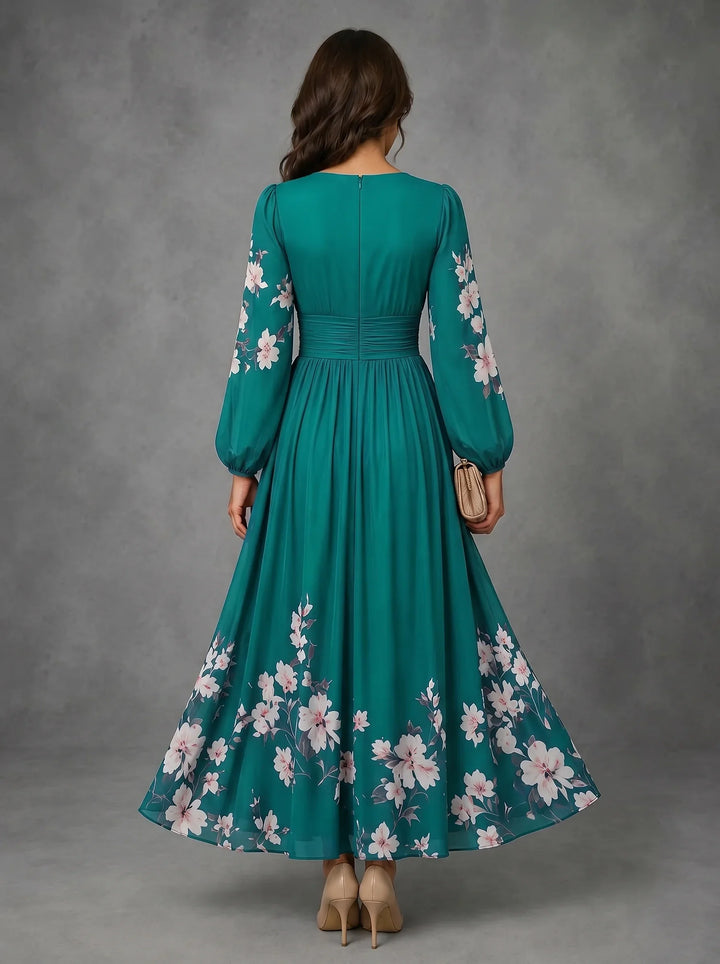 Mathilda - Floral Chiffon Dress