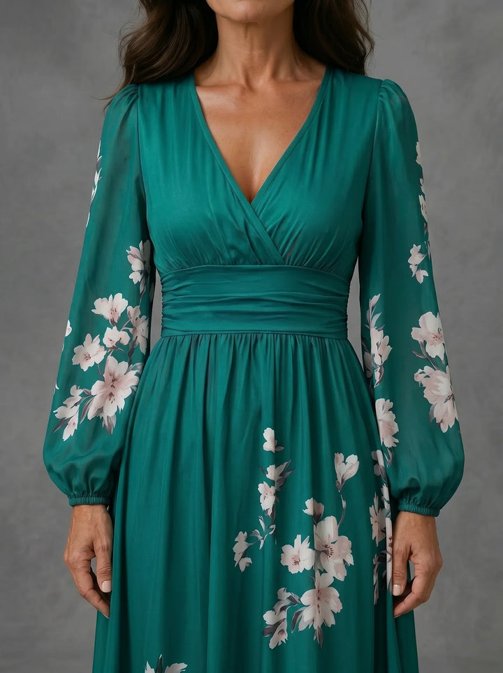 Mathilda - Floral Chiffon Dress