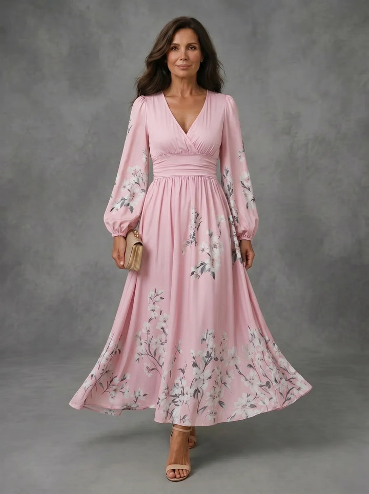 Mathilda - Floral Chiffon Dress
