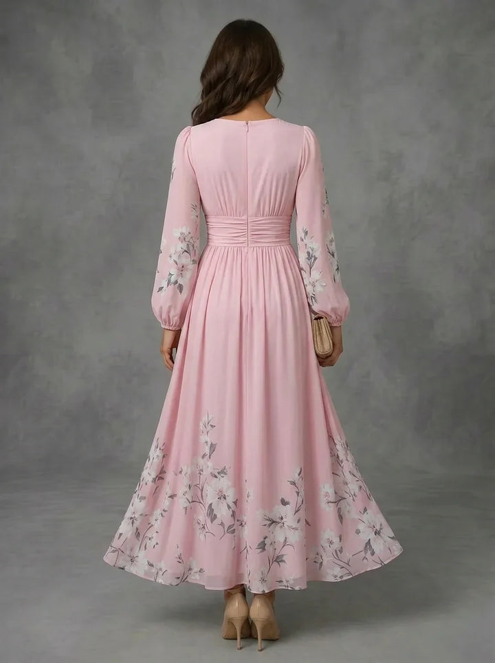 Mathilda - Floral Chiffon Dress